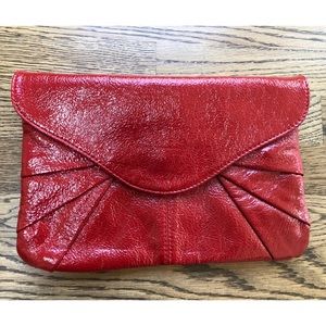 Red faux leather URBAN EXPRESSIONS clutch!